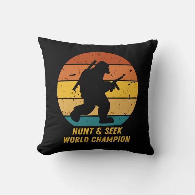 Coussin Big Foot Ne Veut Plus Se Cacher Et Chercher Mainte (Recto)