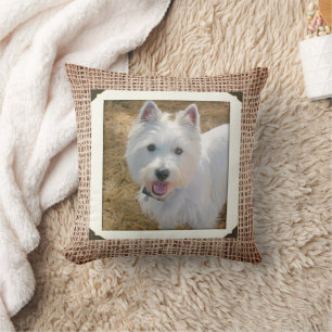 Coussin Big Photo Pet Retro Frame Double face