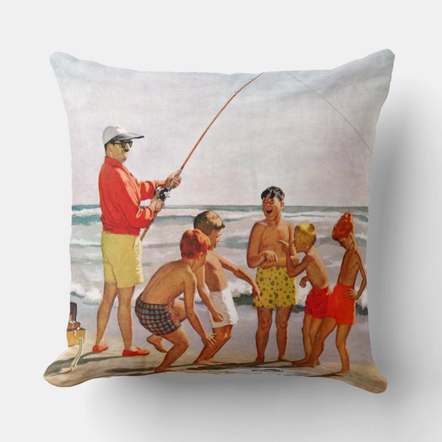 Coussin Big Pole Little Fish par Richard Sargent (Recto)