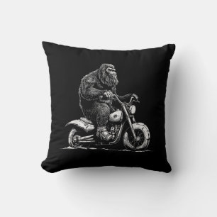 Coussin Bigfoot équitation Un Vélo Moto Drôle Sasquatch M