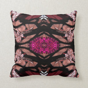 Coussin Bijou oriental Coussin-Noir/blanc/rose/brun