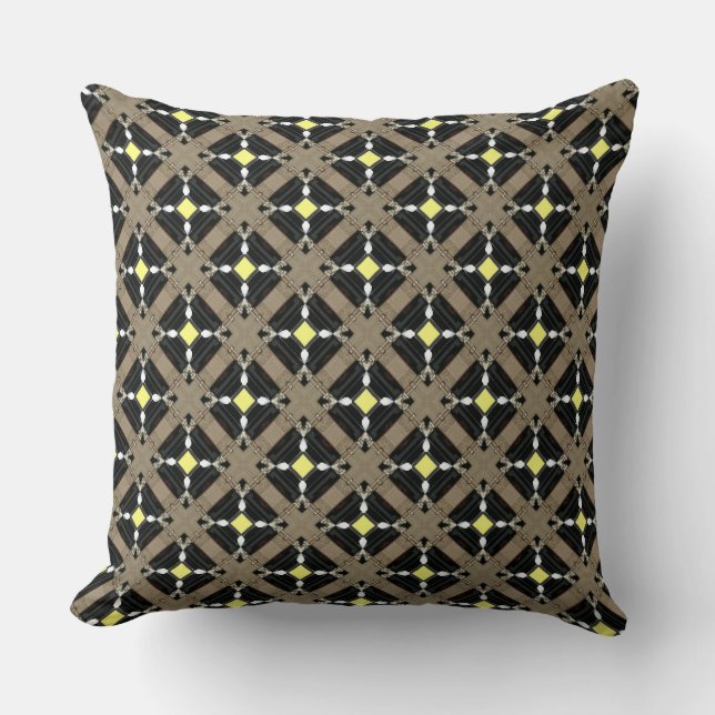 Coussin Bijoux à chaîne en cristal et blanc  (Recto)