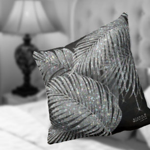 Coussin Bijoux Mariage feuille feuille argent ID830