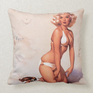 Coussin Bikini blanc