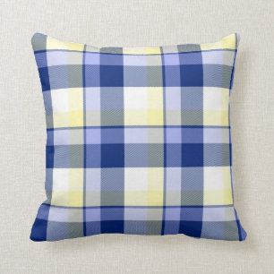 Coussin bilatéral de conception de plaid de tartan