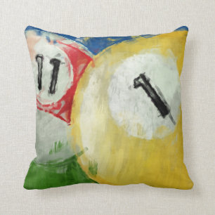 Coussin Billards de boule du résumé onze et un