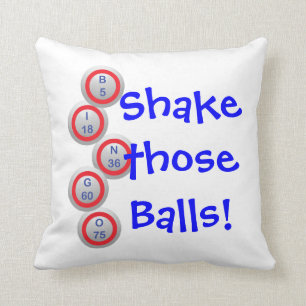 Coussin Bingo-test ! Secouez ces boules !