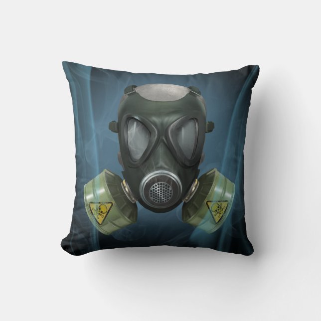 Coussin Bio Hazard Gasmask Cushion (Recto)