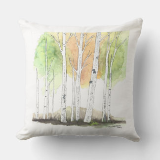 Coussin birch tree pillow
