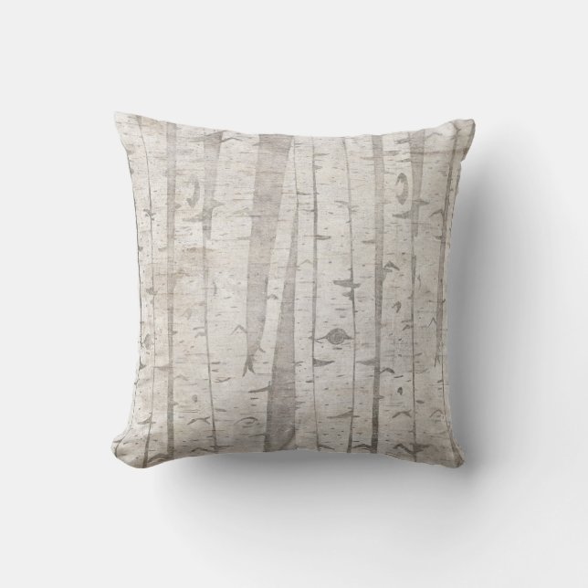 Coussin Birch Trees (Recto)