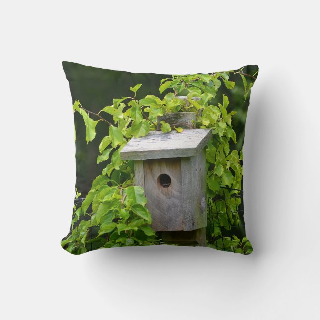 Coussin Birdhouse du printemps et de l'automne (Recto)