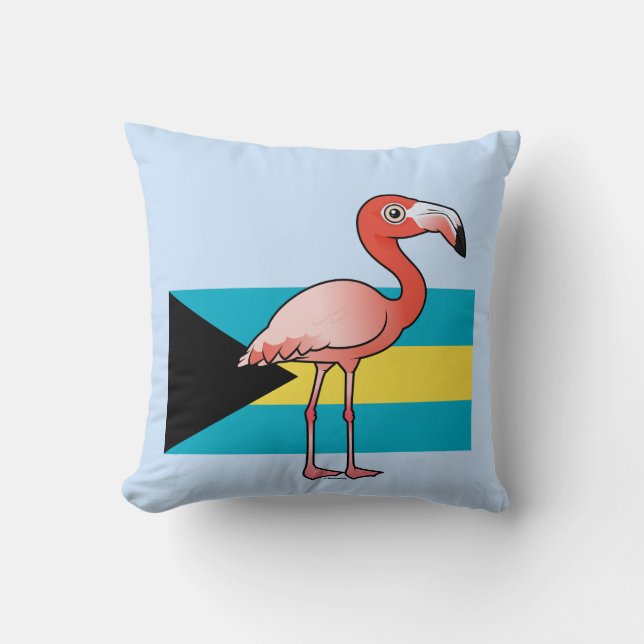 Coussin Birdorable national des Bahamas (Recto)