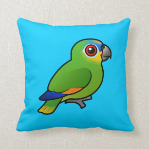 Coussin Birdorable Orange-s'est envolé Amazone