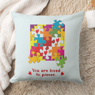 Coussin Birthday Boy Puzzle Amour aux pièces