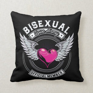 Coussin bisexuel d'armée d'amour