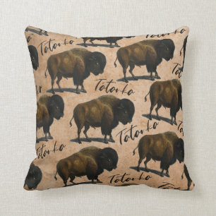 Coussin Bison de Buffalo de Tatanka