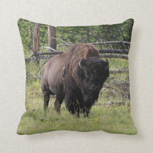 Coussin Bison de photo de Yellowstone