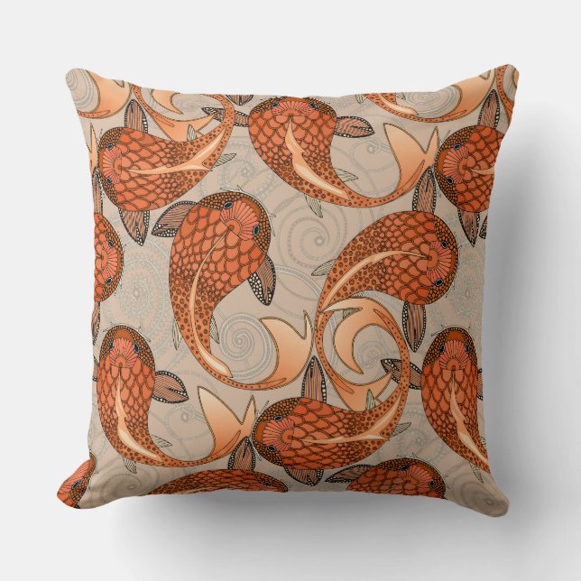 Coussin bisque de poisson paisley (Recto)