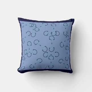 Coussin Bits équestres bleus
