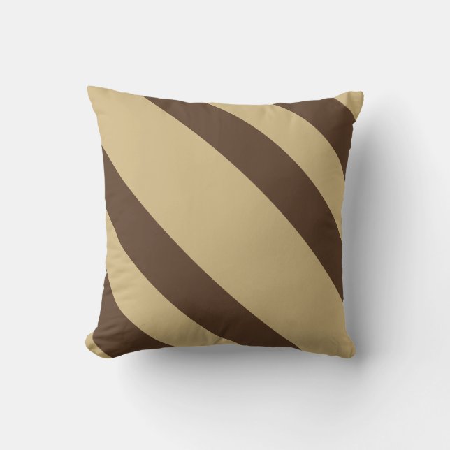Coussin Bizarre Brown diagonale (Recto)