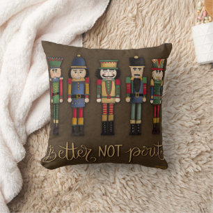 Coussin Bizarre Nutcrackers De Noël Mieux Ne Pas Sortir