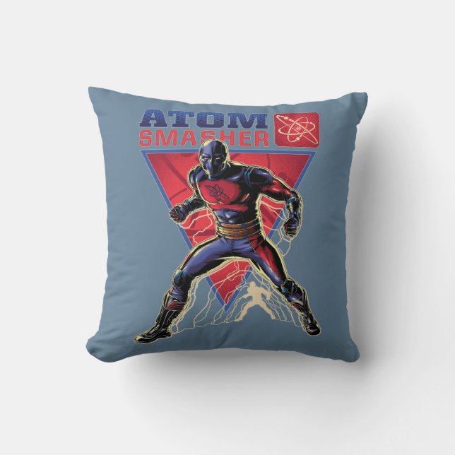 Coussin Black Adam | Graphique de caractères de masher Ato (Recto)