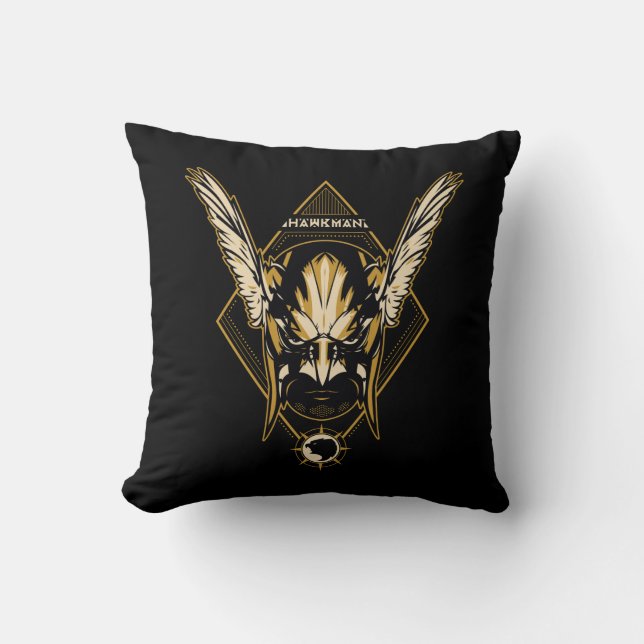 Coussin Black Adam | Hawkman Casque graphique (Recto)