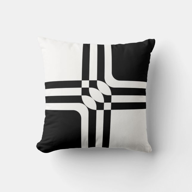 Coussin Black and white fantasy (Recto)