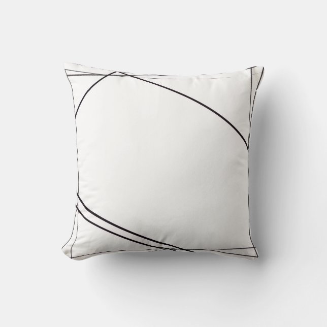 Coussin Black And White Pillow (Recto)