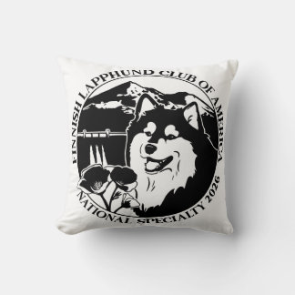 Coussin Black and White Square Pillow