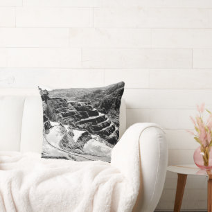 Coussin Black and White Symphony of the Banaue Rice Terrac