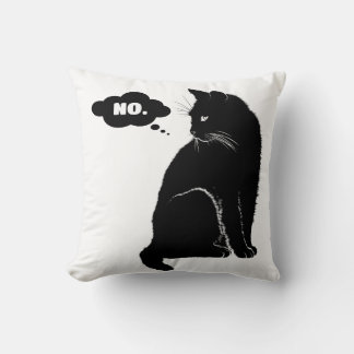 Coussin Black Cat Says No