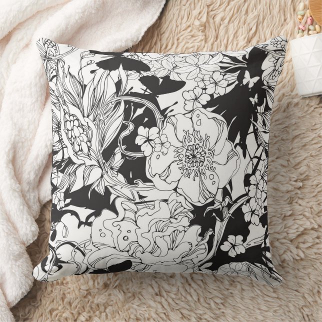 COUSSIN BLACK DAHLIA PILLOW (Couverture)