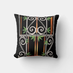 Coussin Black Gold Green GUANTANAMO