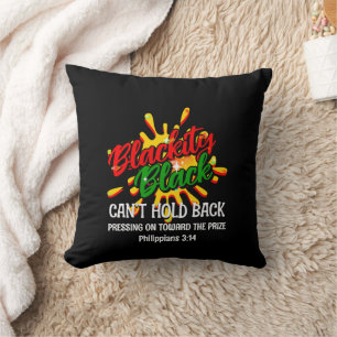 Coussin Black History Mois BLACKITY NOIR NE PEUT PAS TENIR