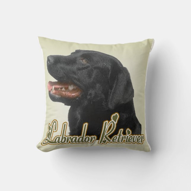 Coussin Black Labrador (Recto)