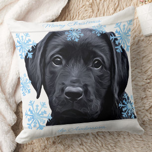 Coussin Black Labrador Christmas - Black Lab
