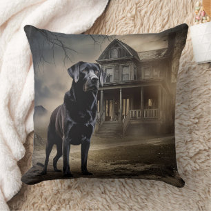 Coussin Black Labrador Halloween