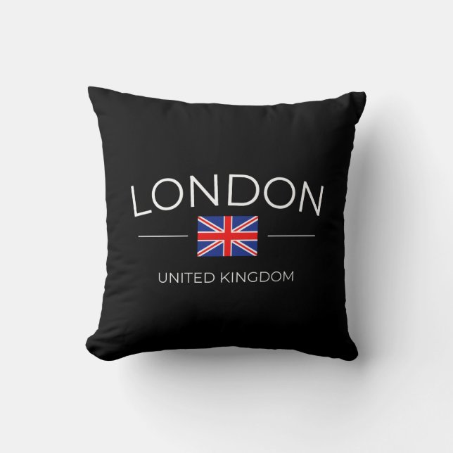 Coussin Black Londres (Recto)