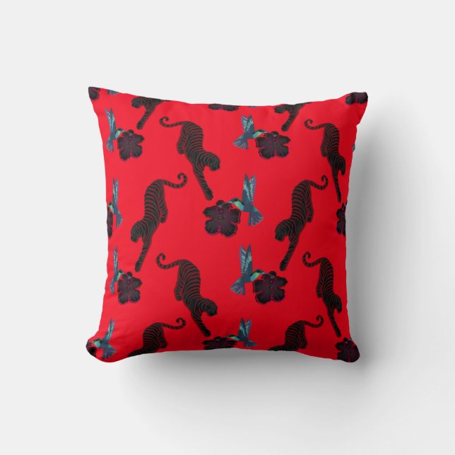 Coussin Black panther maximalist throw pillow (Recto)