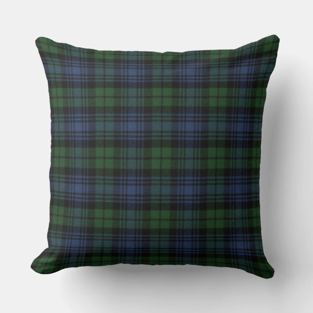Coussin Black Watch Original Scottish Tartan Throw (Recto)