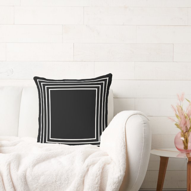 Coussin Black & White Geometrical  (Canapé)