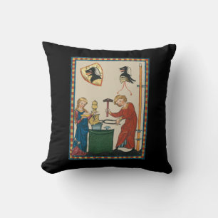 Coussin Blacksmith Forge Casque Art Médiéval