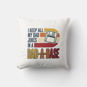 Coussin BlagueDePapa BaseDePapa Retro Drôle Papa Vecteur C