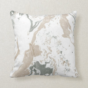 Coussin Blanc crémeux en ivoire de Cali de décor à la