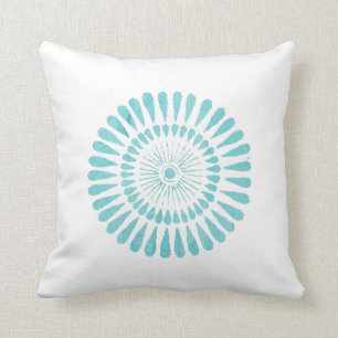 Coussin blanc de rayon de soleil d'Aqua de