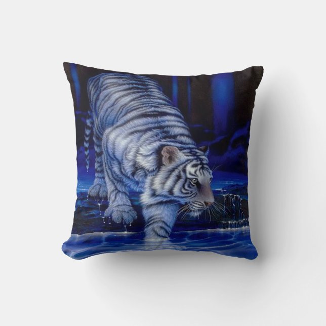 Coussin blanc de tigre (Recto)
