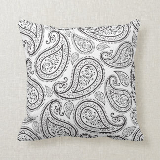 Coussin Blanc et noir chic moderne