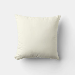 Coussin Blanc ivoire FFFF0 Conception couleur solide