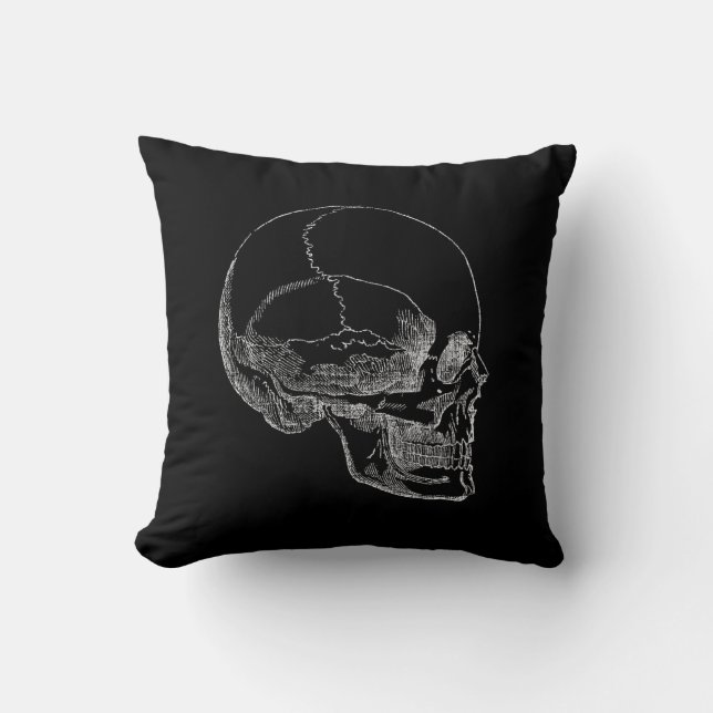 Coussin Blanc latéral de crâne (Yorick pauvre) (Recto)